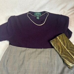 Lauren Ralph Lauren‎ Eggplant Cashmere Shirt